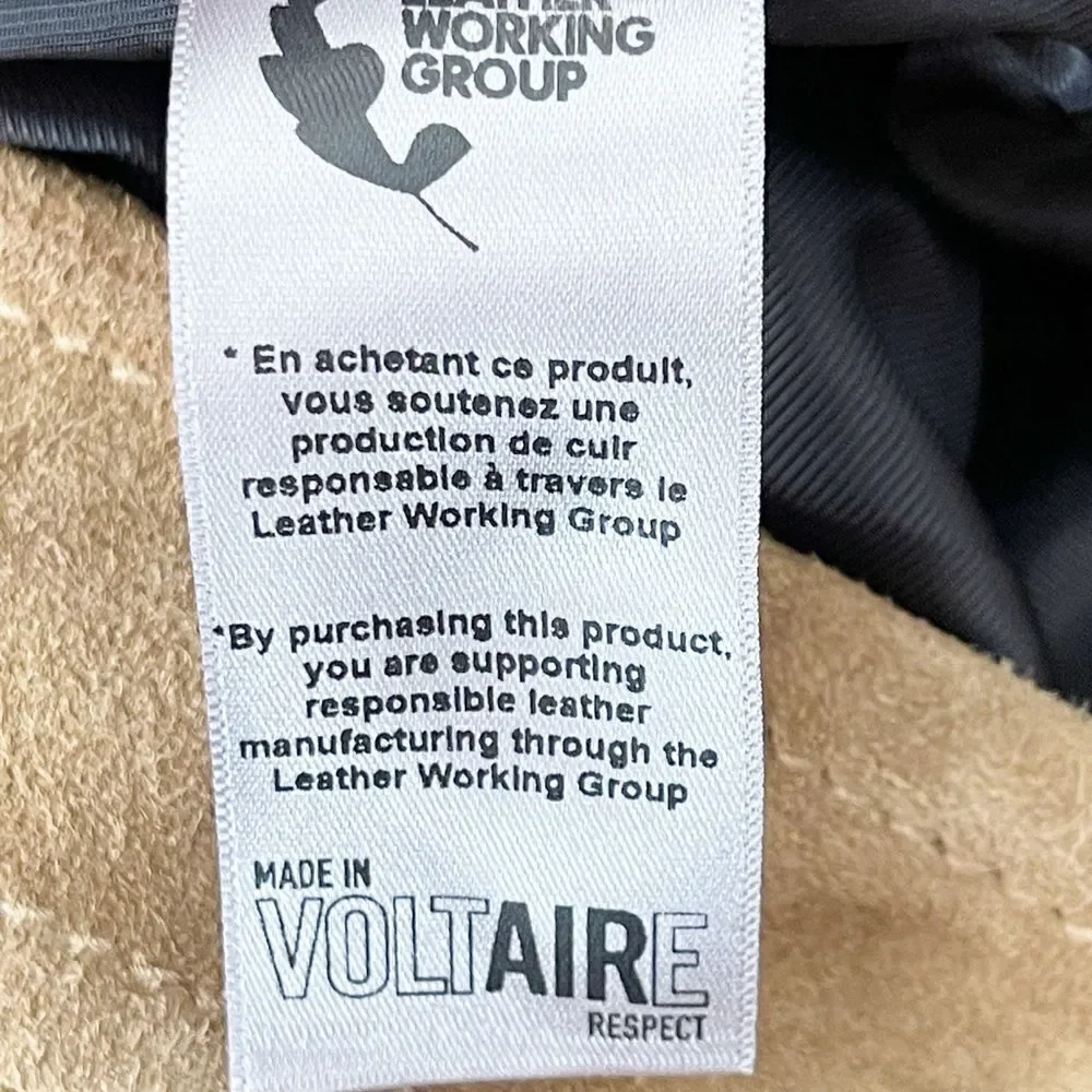 Zadig &Voltaire Jasia brown Suede mini skirt. 40. NWT